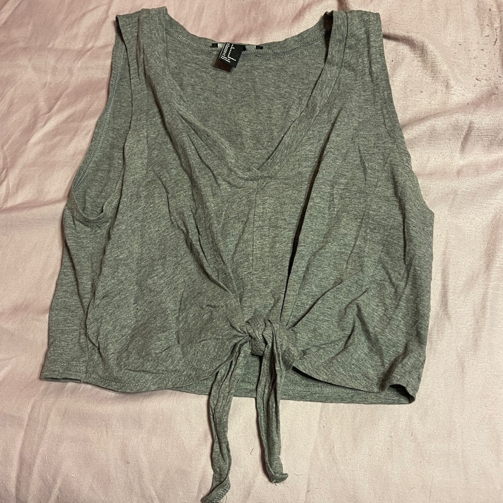 Grey Crop Tank